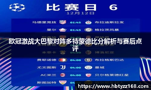 欧冠激战大巴黎对阵多特蒙德比分解析与赛后点评